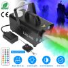500W Fog Machine 2000CFM Colorful Smoke Machine with 8Pcs LEDs 5 Lighting Effects 3-Level Brightness