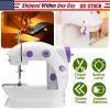 Electric Sewing Machine Portable 2 Speed Overlock Foot w/ Foot Pedal LED Light