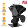 Heat Powered Stove Fan Aluminum Silent Eco Fan For Wood Log Burner Fireplace Warm Air Fan For Winter