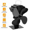 Heat Powered Stove Fan Aluminum Silent Eco Fan For Wood Log Burner Fireplace Warm Air Fan For Winter