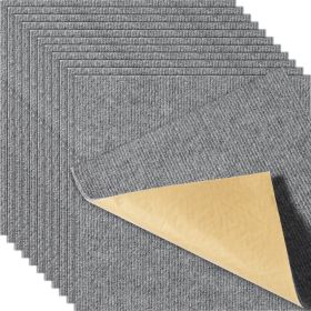 VEVOR Carpet Tiles Peel and Stick, 12' x 12' Squares Self Adhesive Carpet Floor Tile, Soft Padded Carpet Tiles