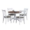 (1 Table with 4 Chairs)Wooden Dining Table Set for 4 Persons