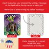 Black and Tan Coonhound King of Mardi Gras Porcelain Ornament Christmas Tree Hanging Decorations for Home Christmas Holiday, Rectangle, Gift