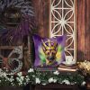 Belgian Malinois King of Mardi Gras Throw Pillow Machine Washable, Indoor Outdoor Decorative Pillow for Couch, Bed or Patio, 18Hx18W