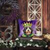Bernedoodle King of Mardi Gras Throw Pillow Machine Washable, Indoor Outdoor Decorative Pillow for Couch, Bed or Patio, 18Hx18W