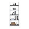 5-Tier Shelves,Bookshelf, Storage Rack, Bookcase with Rubber Wood Frame, Ladder Shelf for Living Room, Home Office, Kitchen, Bedroom, Apartment