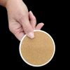 Daffodils in Watercolor Large Sandstone Coasters Pack of 4 Absorbent Round Coasters Decor Gifts for Men or Women, 4 in, Multicolor