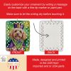 Cockapoo King of Mardi Gras Porcelain Ornament Christmas Tree Hanging Decorations for Home Christmas Holiday, Rectangle, Gift, Multicolor