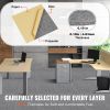 VEVOR Carpet Tiles Peel and Stick, 12' x 12' Squares Self Adhesive Carpet Floor Tile, Soft Padded Carpet Tiles