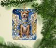 Staffordshire Bull Terrier My Angel Porcelain Ornament Christmas Tree Hanging Decorations for Home Christmas Holiday, Rectangle, Gift, Multicolor