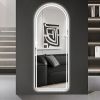 65" x 21" Arch Design LED Full Length Mirror ,Dimmable, High Definition & Explosion-Proof