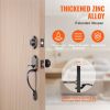 VEVOR Front Door Handle and Deadbolt Set, Antique Copper Front Door Lock Set with Interior Knob, Adjustable Hole Spacing Single Cylinder Handleset