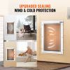 VEVOR Pet Door for Door with Lock and Magnetic Flap System Aluminum Frame XL
