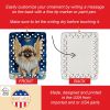 Pekingese My Angel Porcelain Ornament Christmas Tree Hanging Decorations for Home Christmas Holiday, Rectangle, Gift, Multicolor