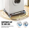 VEVOR Mini Fridge Stand, 400 lbs Load, 4 Strong Feet, 4 Locking Swivel Wheels, Washer and Dryer Pedestal