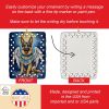 German Shepherd My Angel Porcelain Ornament Christmas Tree Hanging Decorations for Home Christmas Holiday, Rectangle, Gift, Multicolor