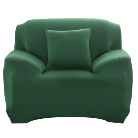Sofa Cover Printed Stretch Sofa Furniture Cover Soft Sofa Slipcover Polyester Furniture Protector Cover (Option: DKGreen_1S)