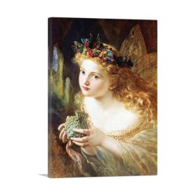 A Portrait Of a Fairy 1869 (Type: Standard Framed Canvas Print, size: 32" x 24" / 80cm x 60cm (approx))
