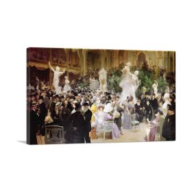 Friday At The French Artists Salon 1911 (Type: Standard Framed Canvas Print, size: 12" x 8" / 30cm x 20cm (approx))
