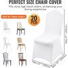 20/30pcs Stretch Spandex Folding Chair Covers, Universal Fitted Chair Cover, Removable Washable Protective Slipcovers, for Wedding, Holiday, Banquet