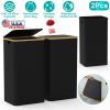 2Pcs Collapsible Laundry Hamper with Lid Handle 100L/26.4Gal Capacity Vertical Laundry Basket Foldable Bamboo Basket Dirty Clothes Organizer with Inne
